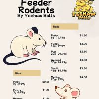 Frozen & Live Feeders Volusia County | Yeehaw Balls ico