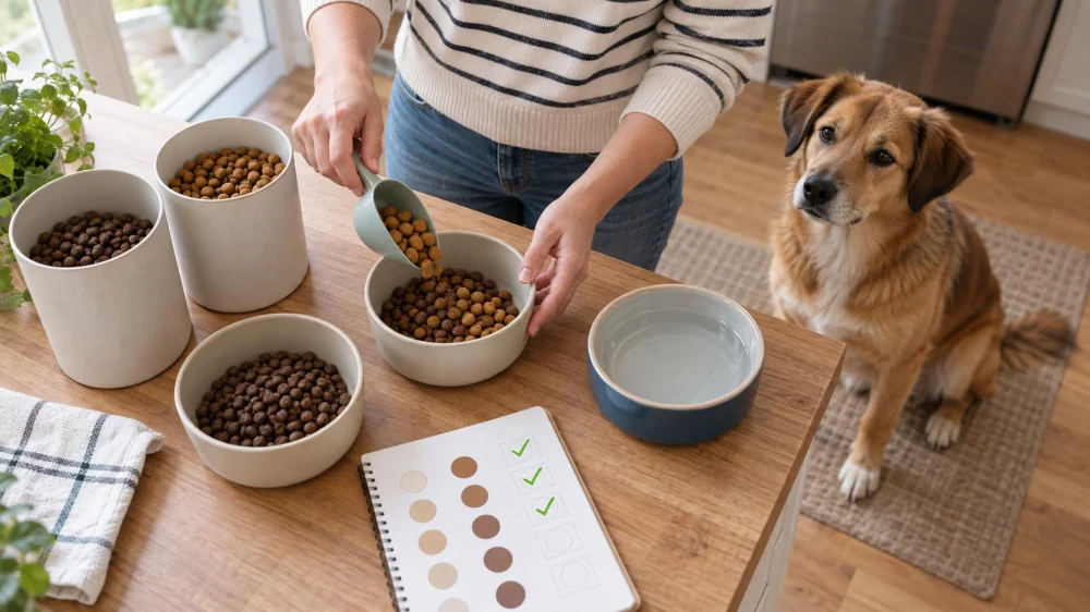Pet Food Transition Log: Portions, Stool, and Symptoms
