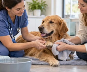 Pet Paw Cleaning: Rinse, Dry, Inspect, and Stop