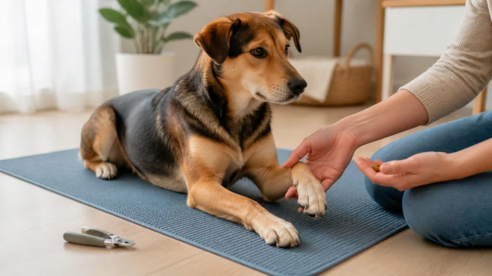 Pet Nail-Trim Practice: Touch, Pause, and Ask for Help