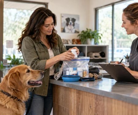 Pet Boarding Medication Handoff: Dose, Time, and Contact