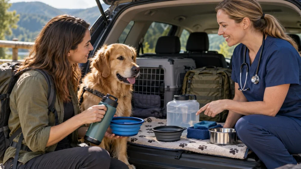 Pet Travel Water Plan: Containers, Stops, and Cleanliness
