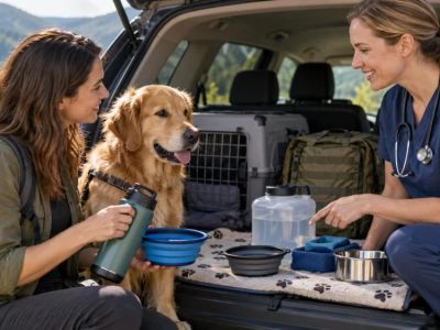 Pet Travel Water Plan: Containers, Stops, and Cleanliness