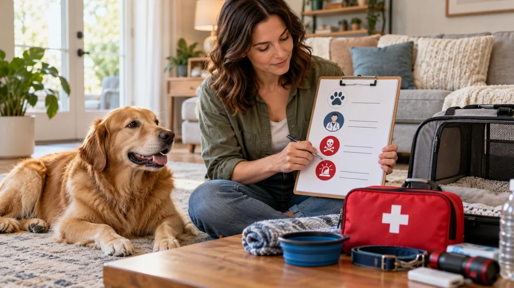 Pet First-Aid Contact Sheet: Vet, Poison, and Emergency Plan