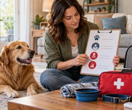 Pet First-Aid Contact Sheet: Vet, Poison, and Emergency Plan