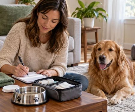 Pet Ear Scratching Log: Side, Frequency, and Vet Questions