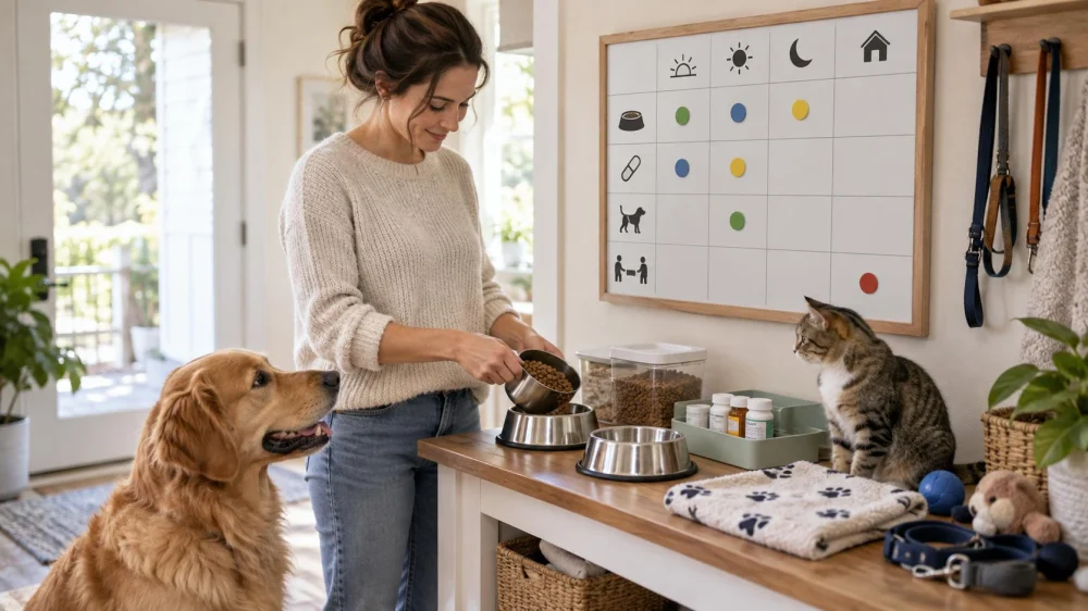 Pet Care Schedule Board: Meals, Medicine, and Handoffs