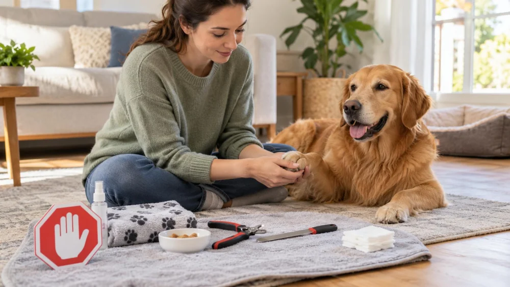 Pet Nail Trim Preparation: Tools, Handling, and Stop Signs