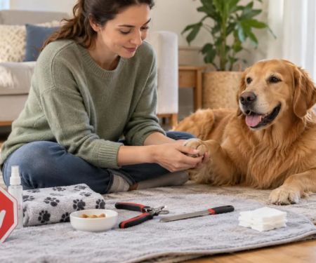 Pet Nail Trim Preparation: Tools, Handling, and Stop Signs