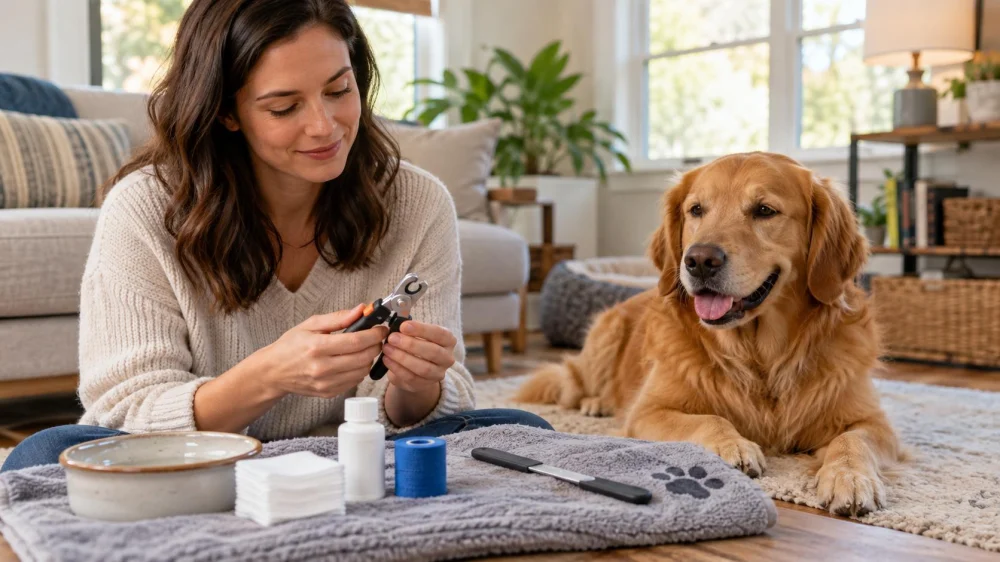 Pet Nail Trim Notes: Length, Bleeding Plan, and Vet Help