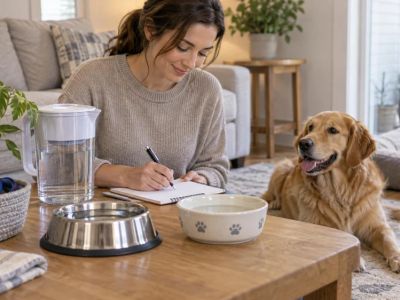 Pet Water Intake Log: Bowls, Timing, and Vet Questions