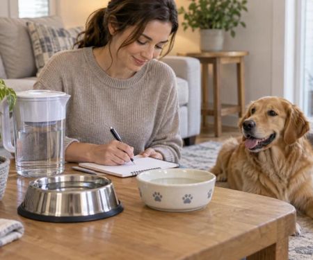 Pet Water Intake Log: Bowls, Timing, and Vet Questions