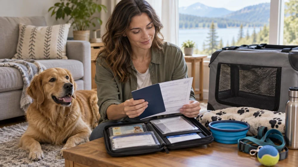Pet Travel Document File: Vaccines, ID, and Health Records