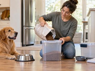 Pet Food Storage Bin: Seal, Label, and Cleaning